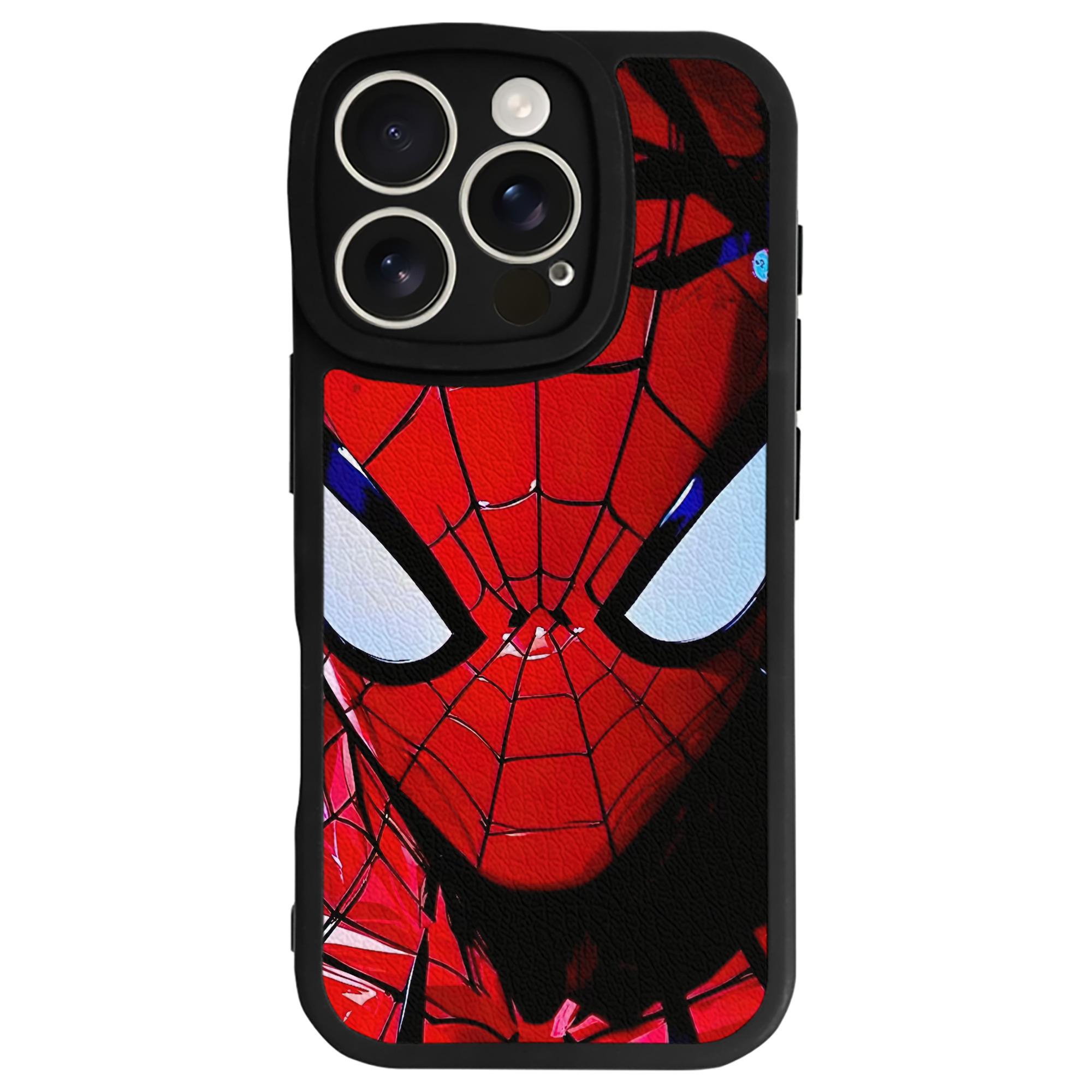 Spider Man スパイダーマン 【iPhone 16シリーズ対応】シリコンスマホケース（レザー調） 材質：シリコン